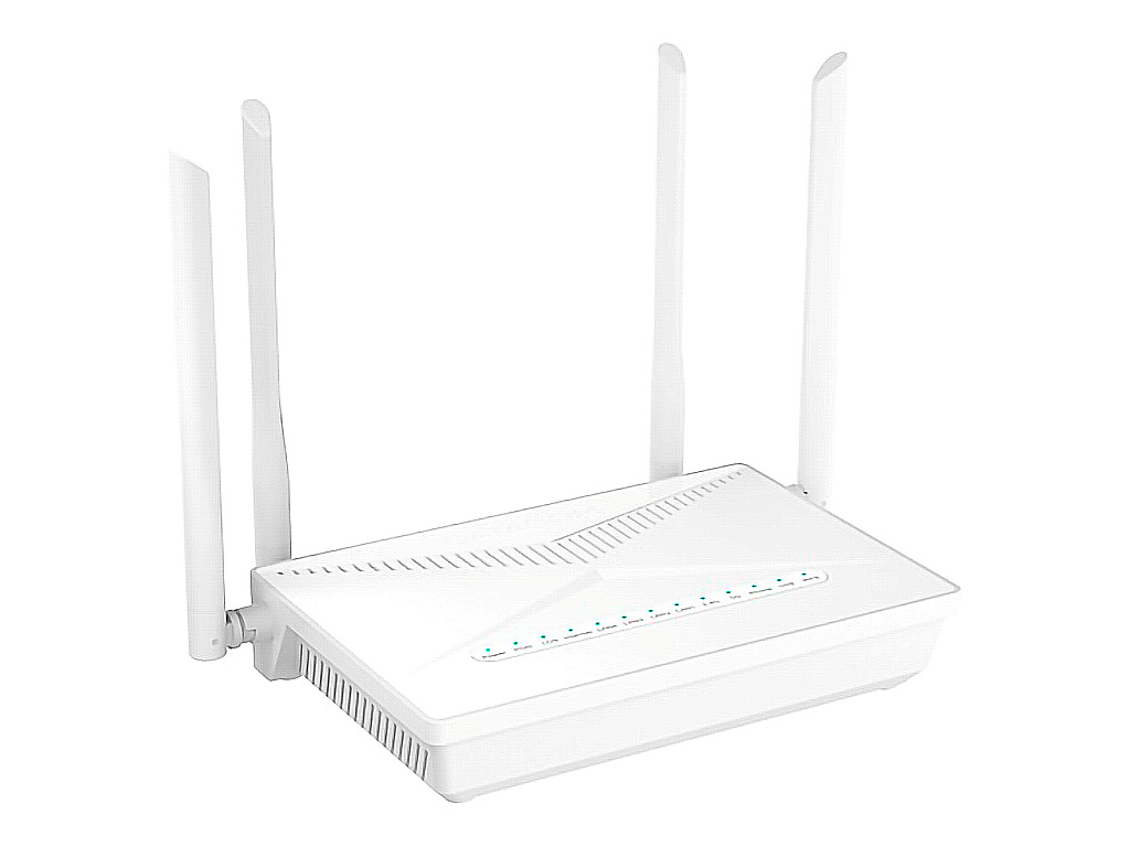 ONU Wi-Fi DM986-414Q vista frontal, equipamento Webmax